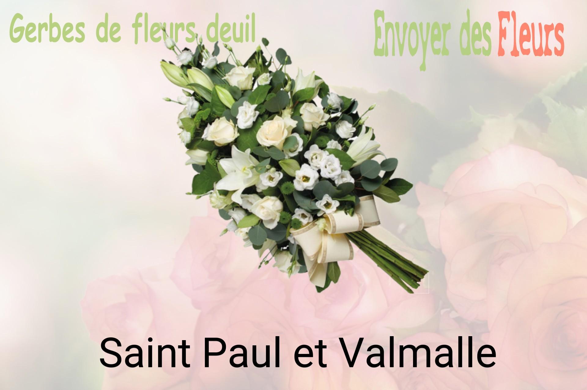 Gerbe de fleurs de deuil livrée à Saint-Paul-et-Valmalle